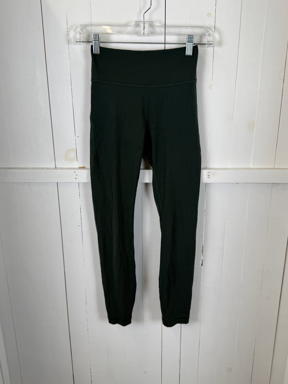 Lululemon Black Ankle Leggings Womens Size 4 Nylon